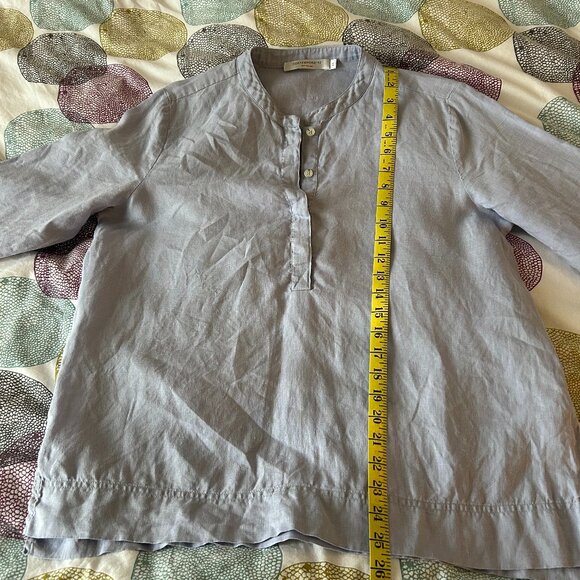 Simon's Contemporaine 100% Linen Tunic Light Blue Women Size Large - Picture 7 of 8